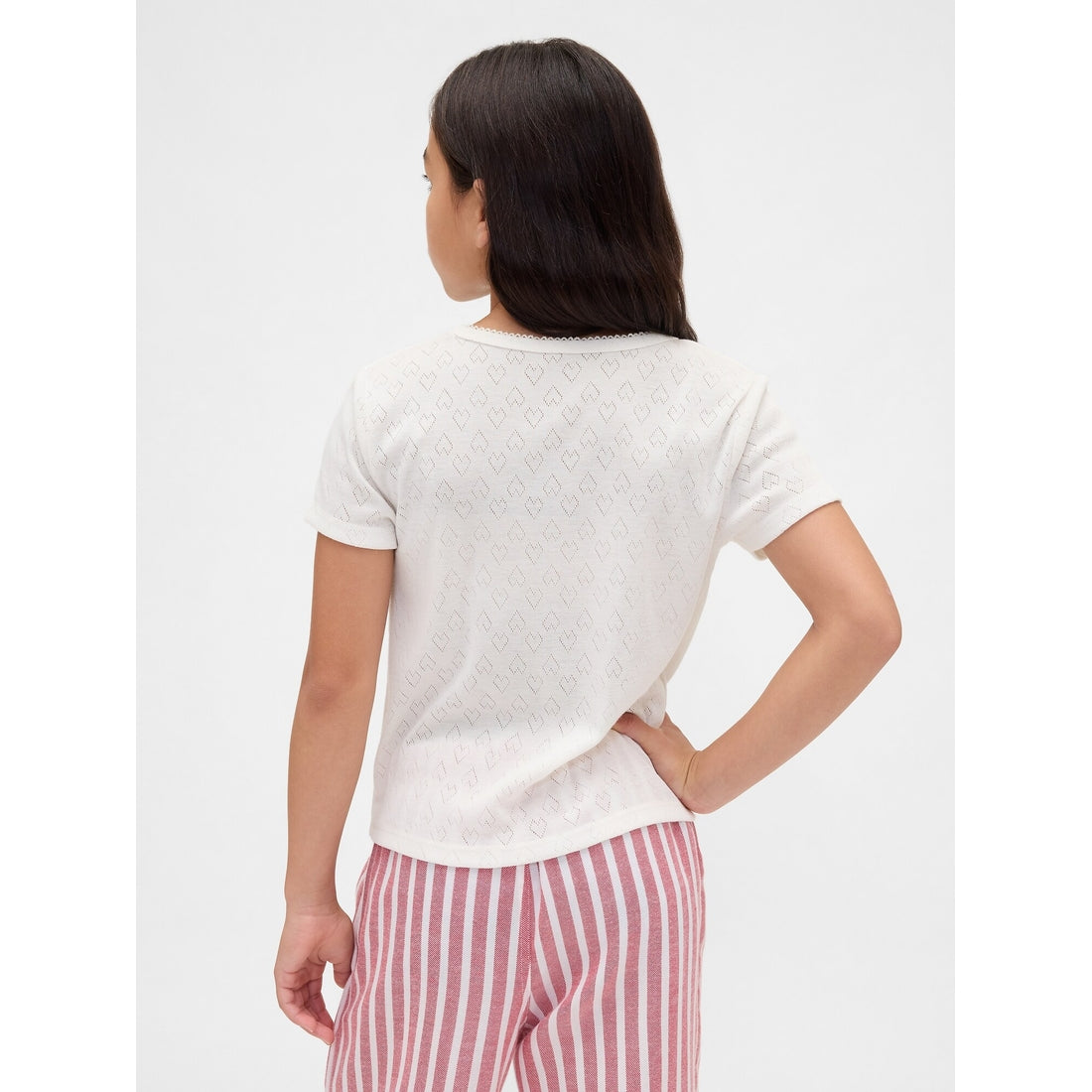 Girls' Recycled Pointelle Pj T-Shirt