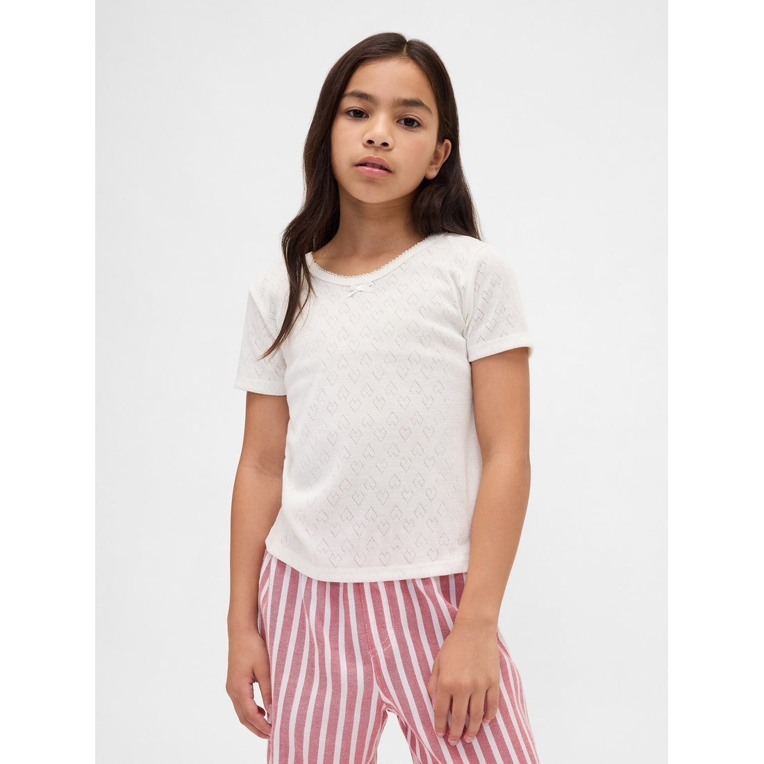 Girls' Recycled Pointelle Pj T-Shirt
