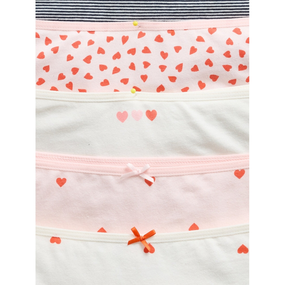 Girls' Organic Stretch Cotton Bikini Briefs (5-Pack)