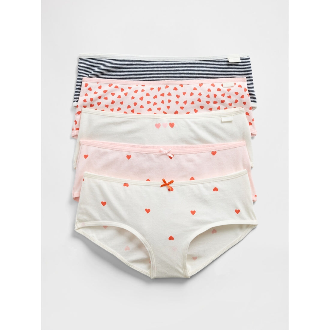 Girls' Organic Stretch Cotton Bikini Briefs (5-Pack)