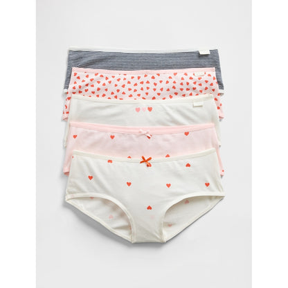 Girls' Organic Stretch Cotton Bikini Briefs (5-Pack)