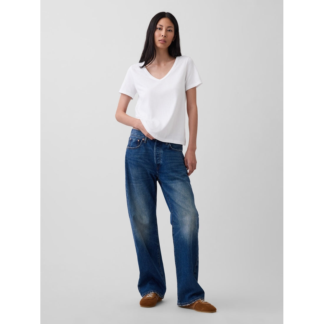 Women's Organic Cotton Vintagesoft V-Neck T-Shirt