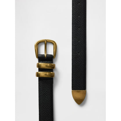 Women's Pebbled Leather Belt