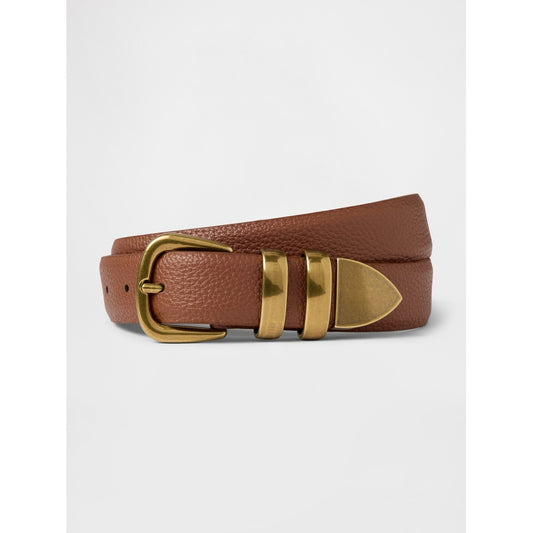 Women's Pebbled Leather Belt