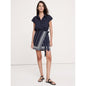 Women's Embroidered Tencel™-Linen Wrap Dress