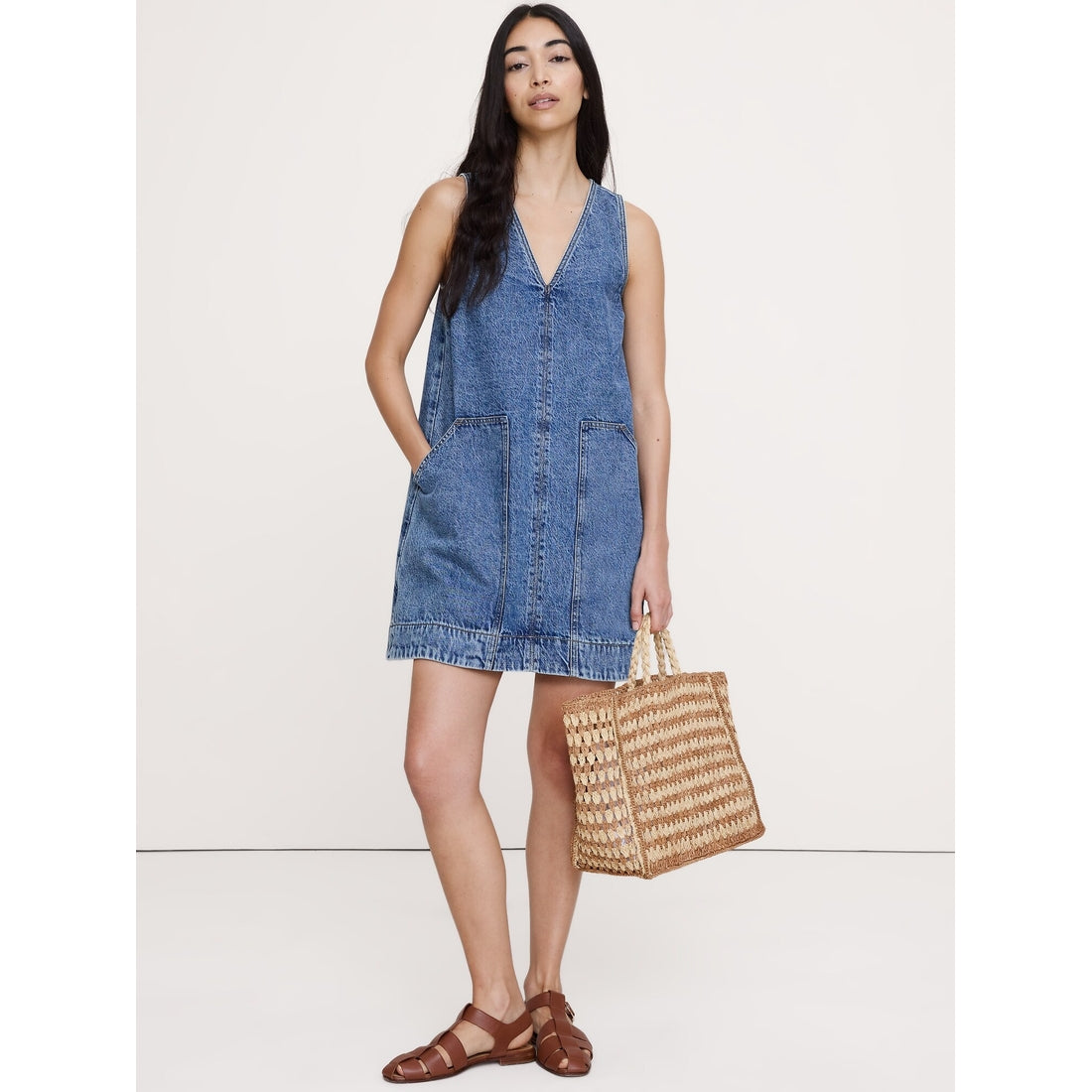 Women's Denim Shift Dress