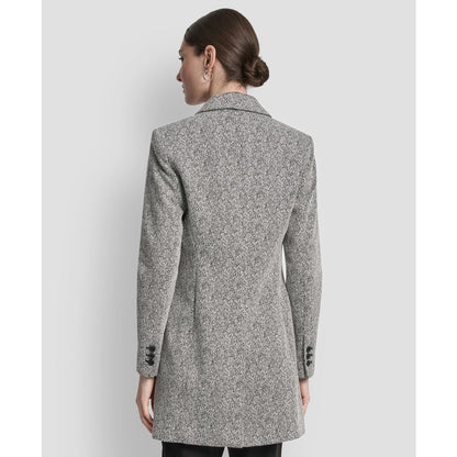 Dkny Petites Notch-Lapel Single-Button Long-Sleeve Jacket