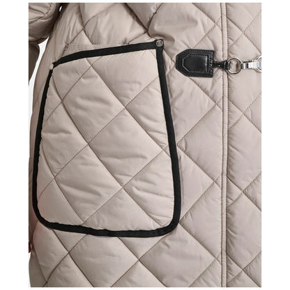 Dkny Plus Size Hooded Toggle-Front Quilted Coat