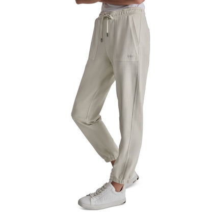 Dkny Sport Women's Cotton-Blend Tie-Waist Joggers