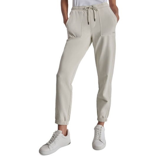 Dkny Sport Women's Cotton-Blend Tie-Waist Joggers