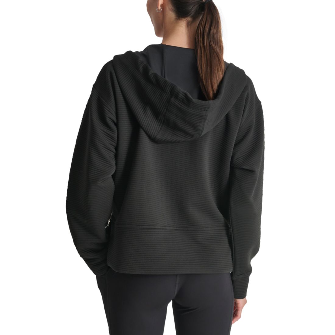 Dkny Women's Tech Ottoman Full-Zip Hoodie