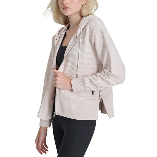 Dkny Women's Tech Ottoman Full-Zip Hoodie