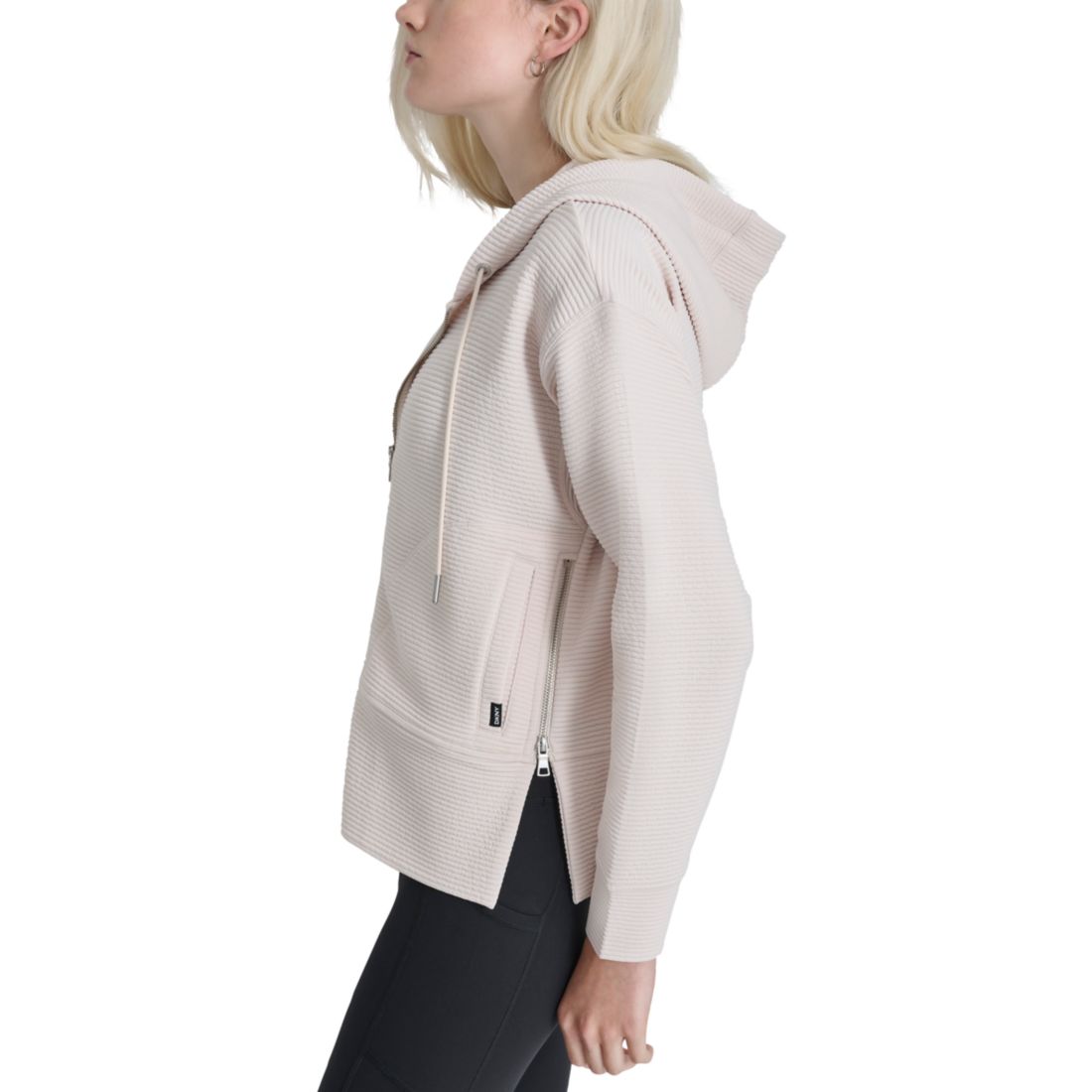 Dkny Women's Tech Ottoman Full-Zip Hoodie