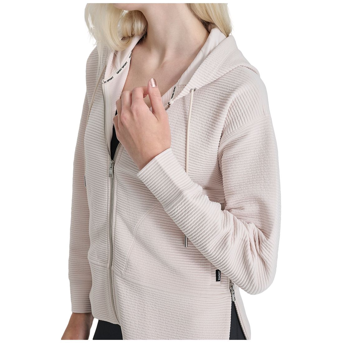 Dkny Women's Tech Ottoman Full-Zip Hoodie