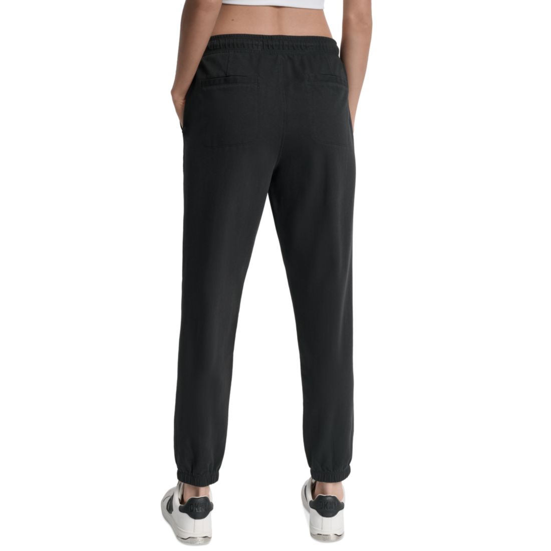 Dkny Sport Women's Cotton-Blend Tie-Waist Joggers