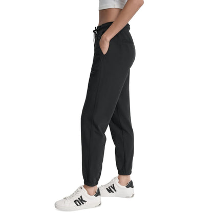 Dkny Sport Women's Cotton-Blend Tie-Waist Joggers