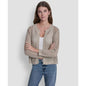 Dkny Jeans Women's Open-Stitch Drop-Shoulder Cardigan Sweater