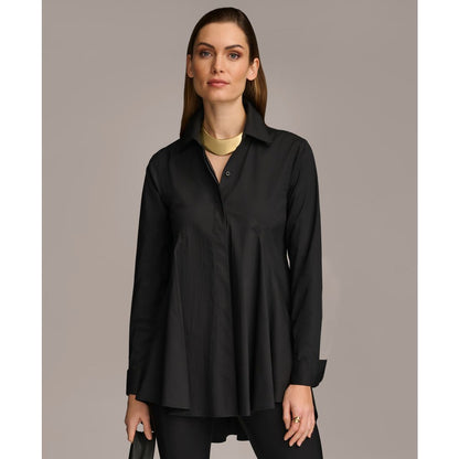 Donna Karan New York Women's A-Line Button Down Poplin Tunic