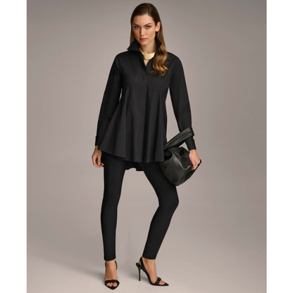 Donna Karan New York Women's A-Line Button Down Poplin Tunic