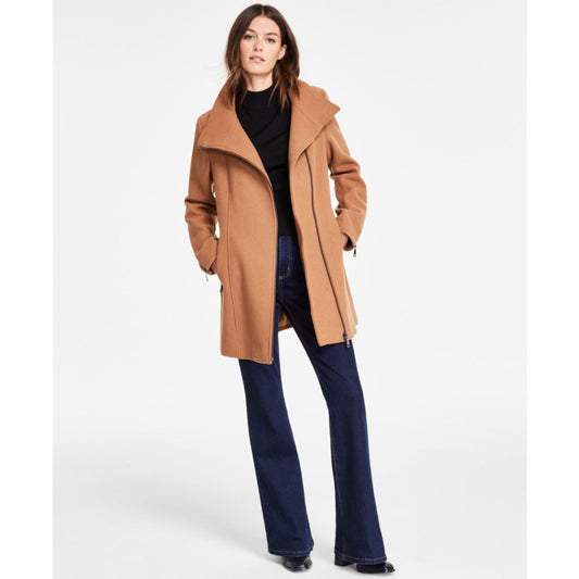 Dkny Women's Asymmetrical Zip Coat