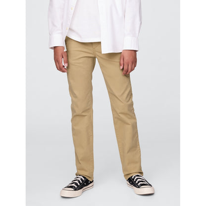 Boys' Uniform Straight-Fit Stretch Khakis