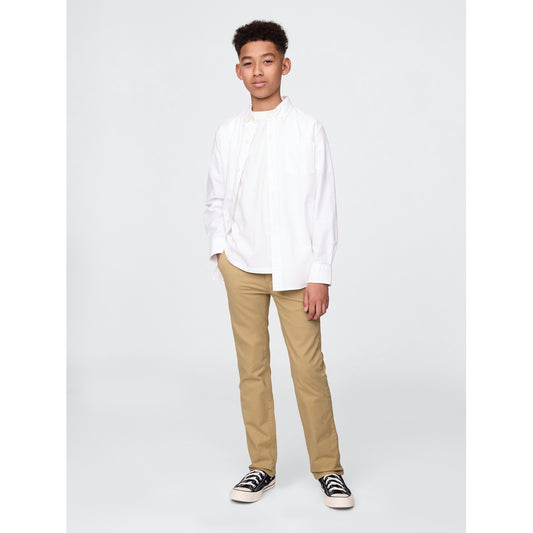 Boys' Uniform Straight-Fit Stretch Khakis