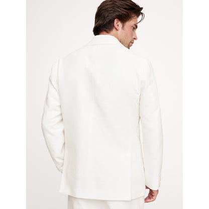 Cotton-Linen Blend Suit Jacket