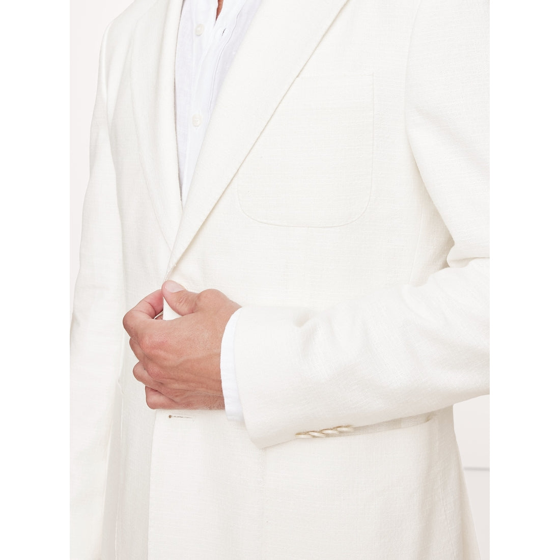 Cotton-Linen Blend Suit Jacket