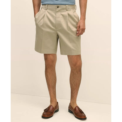 8" Pleat Front Stretch Advantage Chino Shorts