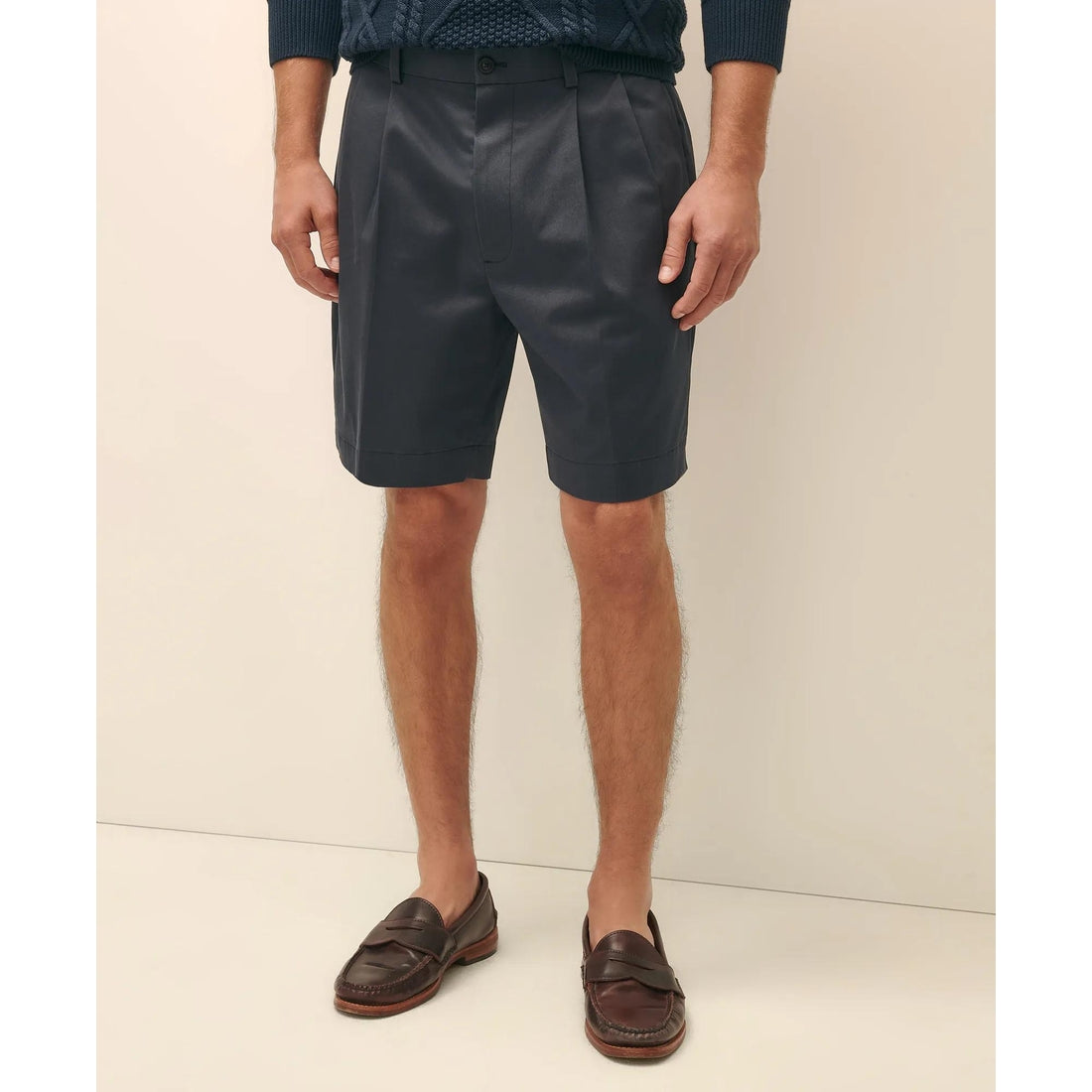 8" Pleat Front Stretch Advantage Chino Shorts