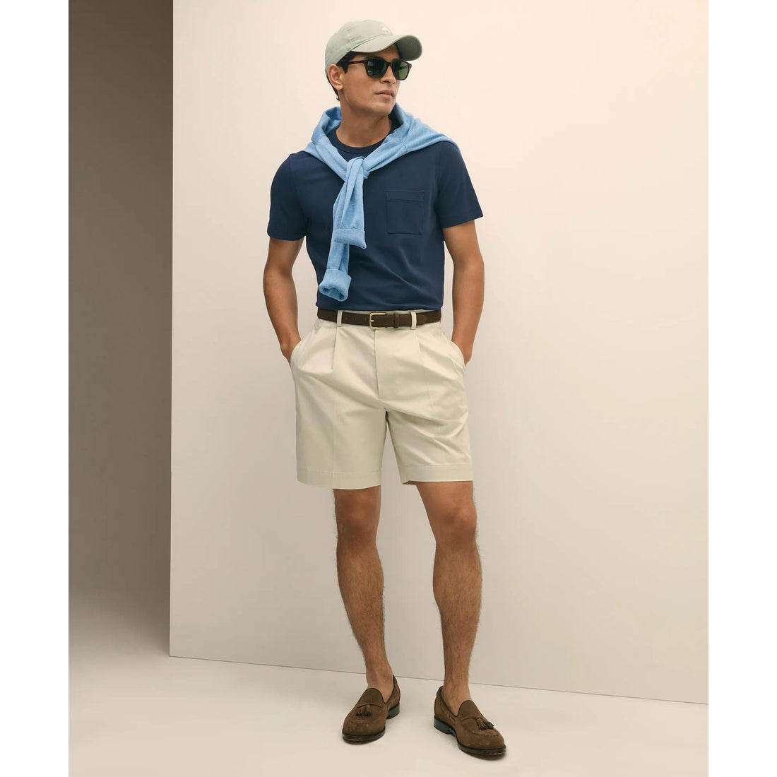 8" Pleat Front Stretch Advantage Chino Shorts