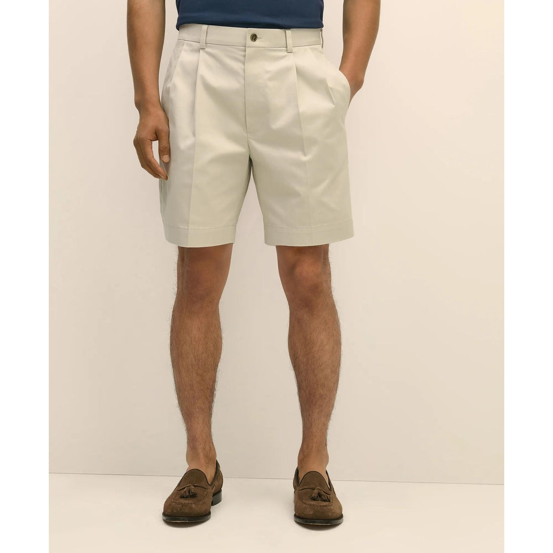 8" Pleat Front Stretch Advantage Chino Shorts