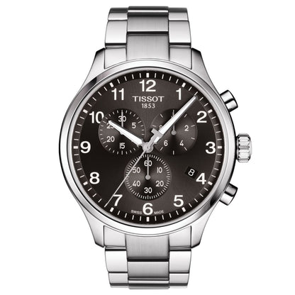 Tissot Men's Swiss Chronograph Chrono Xl Classic T-Sport Stainless Steel Bracelet Watch 45mm