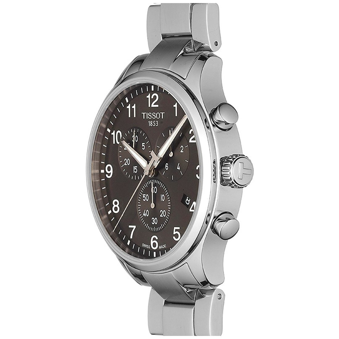 Tissot Men's Swiss Chronograph Chrono Xl Classic T-Sport Stainless Steel Bracelet Watch 45mm