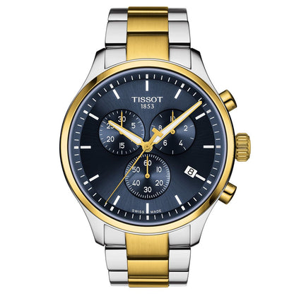 Tissot Men's Swiss Chronograph Chrono Xl Classic Two-Tone Stainless Steel Bracelet Watch 45mm