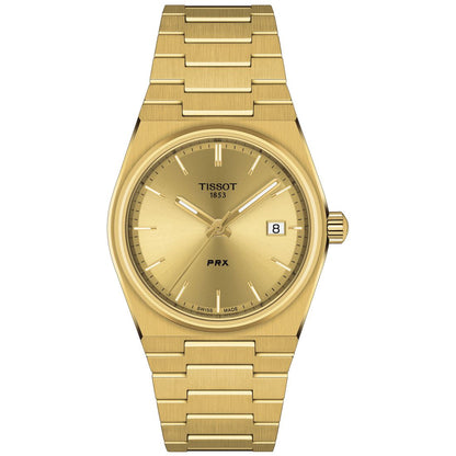 Tissot Unisex Prx Gold-Tone Stainless Steel Bracelet Watch 35mm