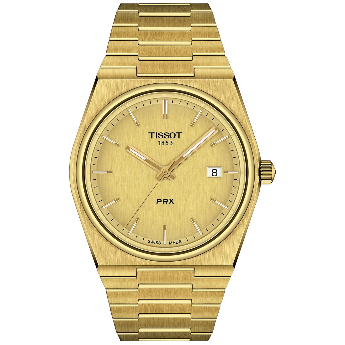 Tissot Men's Prx Gold-Tone Stainless Steel Bracelet Watch 40mm