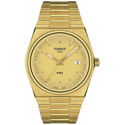 Tissot Men's Prx Gold-Tone Stainless Steel Bracelet Watch 40mm