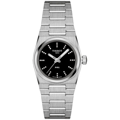 Tissot Women's Swiss Prx Diamond (1/20 ct. t.w.) Stainless Steel Bracelet Watch 25mm