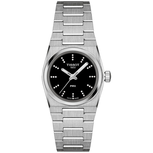 Tissot Women's Swiss Prx Diamond (1/20 ct. t.w.) Stainless Steel Bracelet Watch 25mm