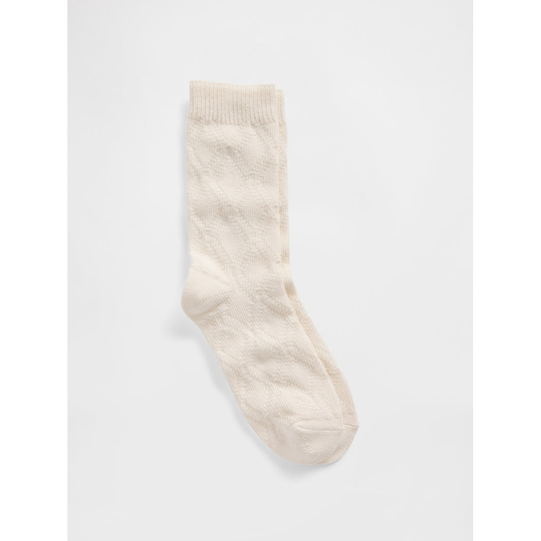 Cable-Knit Crew Socks
