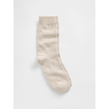 Cable-Knit Crew Socks