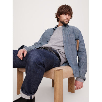 Men's Standard-Fit Chambray Shirt