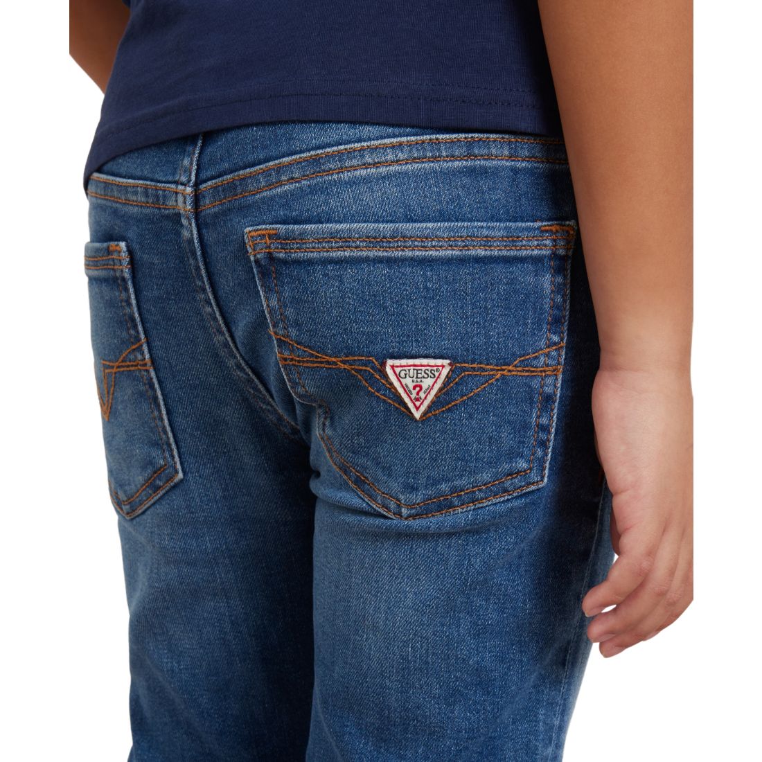 Guess Big Boys Skinny Fit Stretch Denim 5 Pocket Jeans