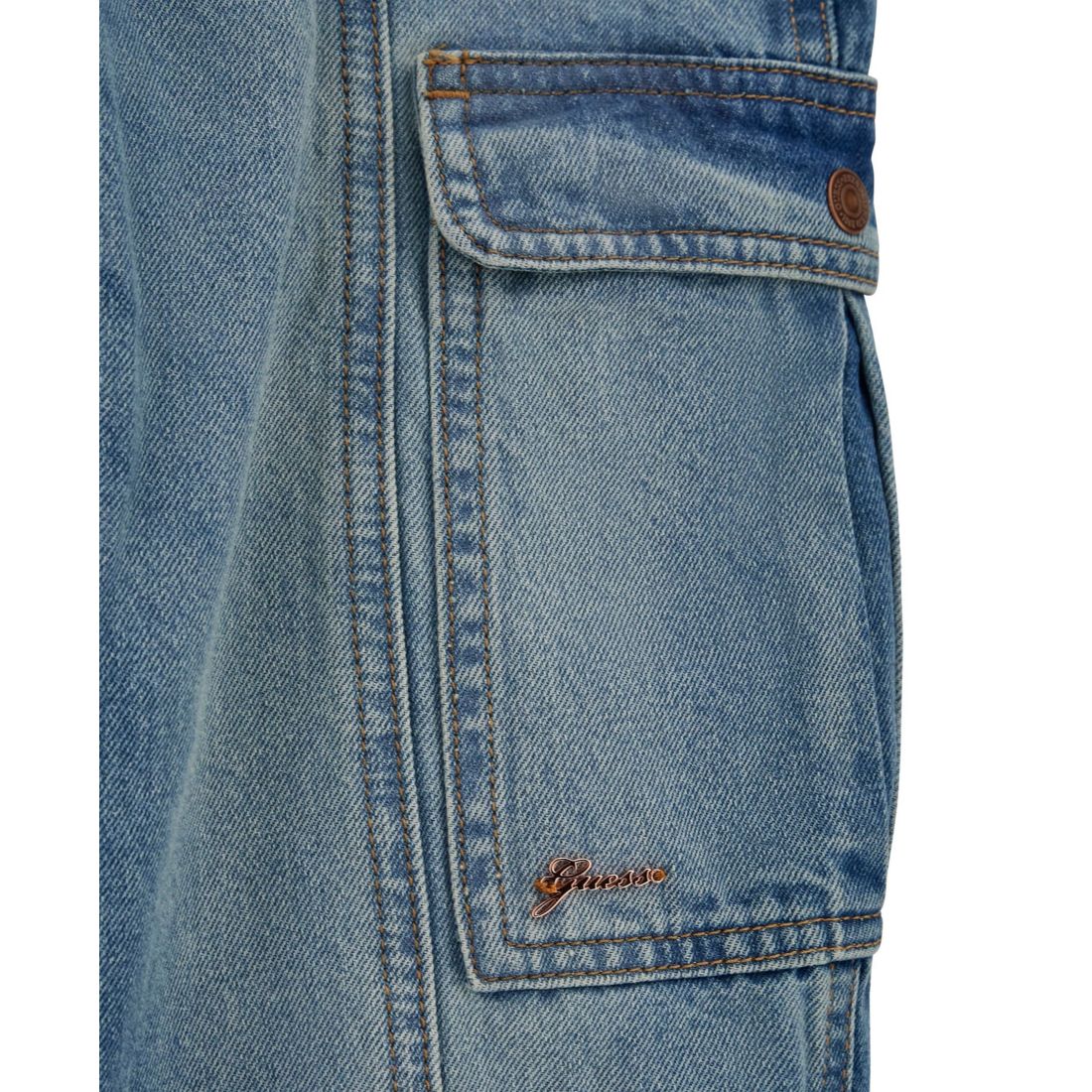 Guess Girls 7-16 Denim Cargo Pocket Jeans