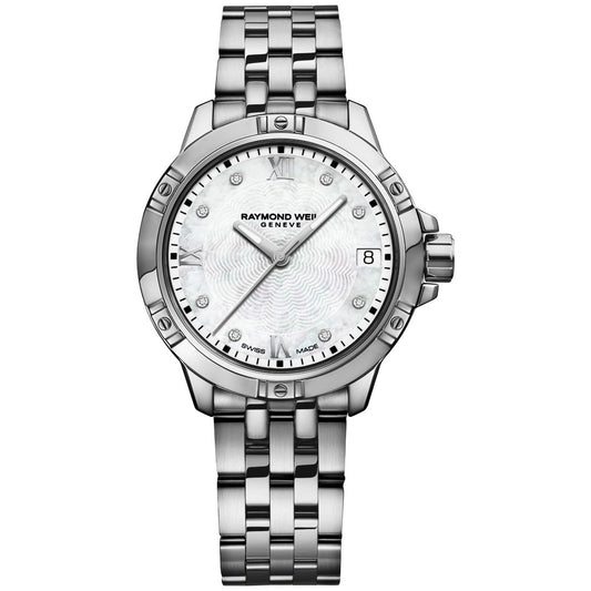 Raymond Weil Women's Swiss Tango Diamond-Accent Stainless Steel Bracelet Watch 30mm
