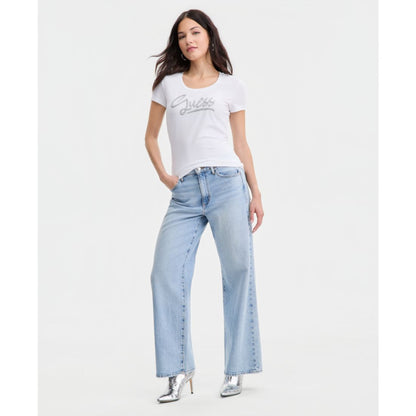 Guess Women's Short-Sleeve Script-Logo T-Shirt
