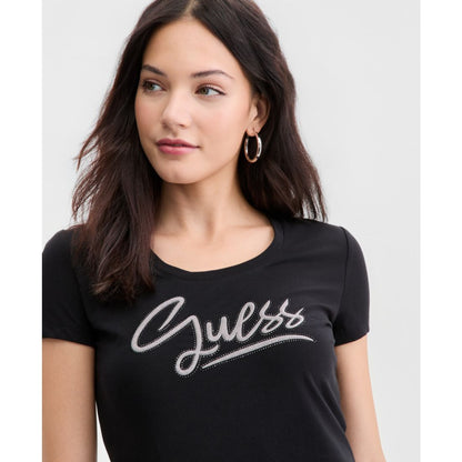 Guess Women's Short-Sleeve Script-Logo T-Shirt