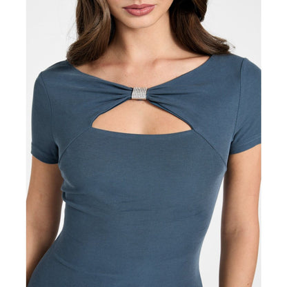 Guess Women's Short-Sleeve Boat Neck Milena Mini Dress