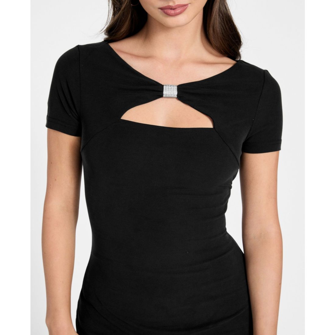 Guess Women's Short-Sleeve Boat Neck Milena Mini Dress